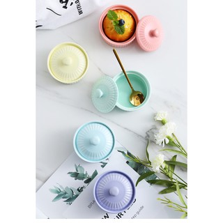 BÁT RAMENKIN CÓ NẮP MÀU SẮC 125ml