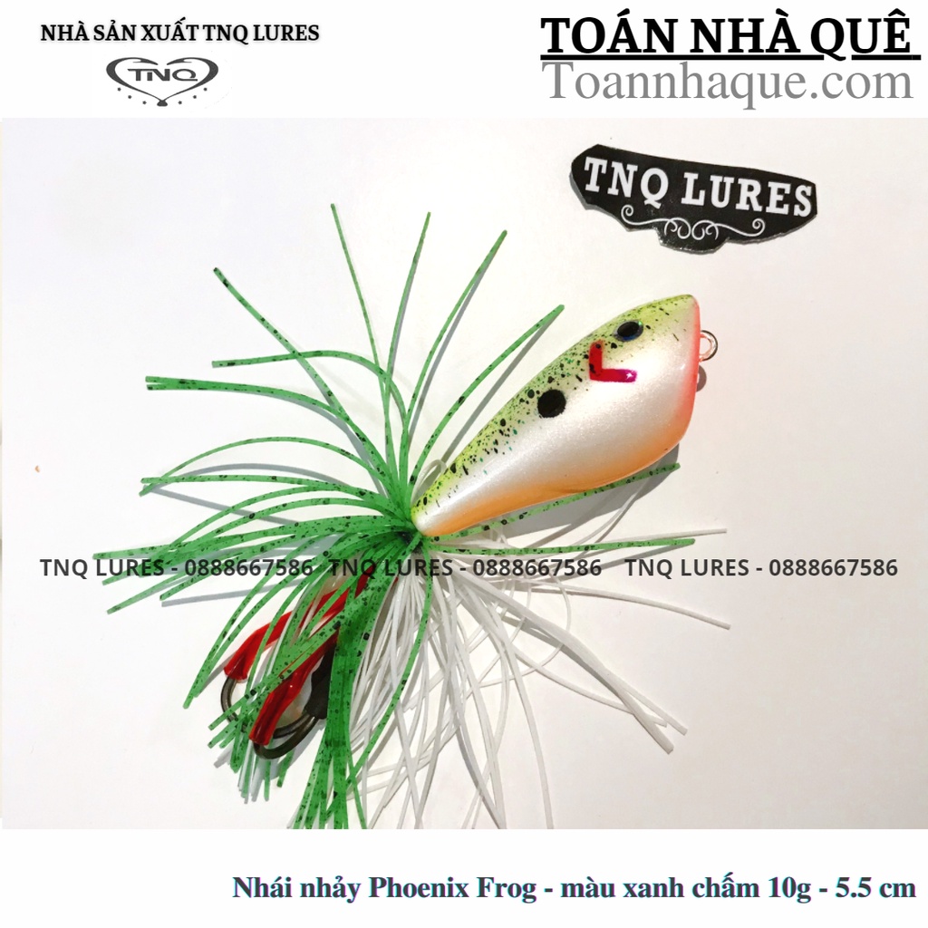 Mồi lure cá lóc nhái nhảy Phoenix frog (9g và 10g) - TNQ Lures - Toán nhà quê