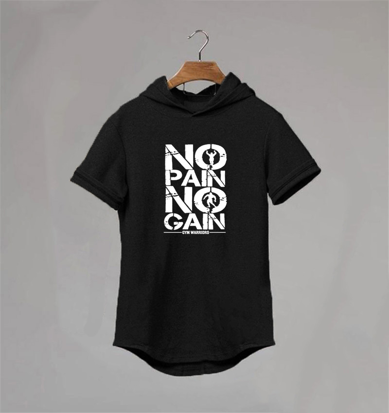 MỚI Áo thun thể thao có mũ trùm đầu tay ngắn thời trang mùa hè cho nam