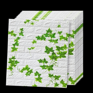 hình nền hoạt hình mềm tự dính dán tường 3d phòng ngủ ấm áp không thấm nước và chống ẩm dán trang trí xốp giấy dán tường
