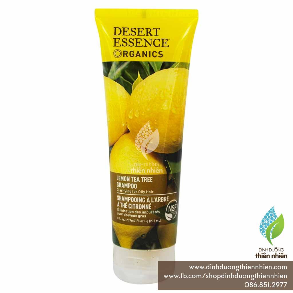 Dầu Gội Hữu Cơ Desert Essence, Cho Tóc Dầu, Hương Cây Trà Chanh, 237ml