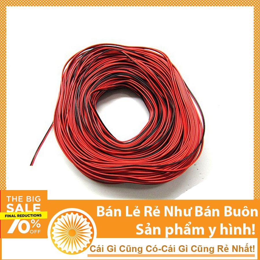 1 Mét Dây Điện Đôi Đường Kính 24AWGx2 DHCNHN
