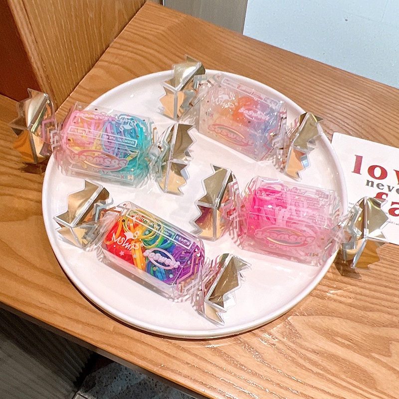 [Bộ] Dây Buộc Tóc Dây Cột Tóc Màu Kẹo Phụ Kiện Thời Trang Cho Bé AB091