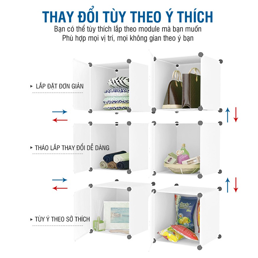 Tủ nhựa thông minh chất lượng giá rẻ 8 ô (3 lựa chọn)