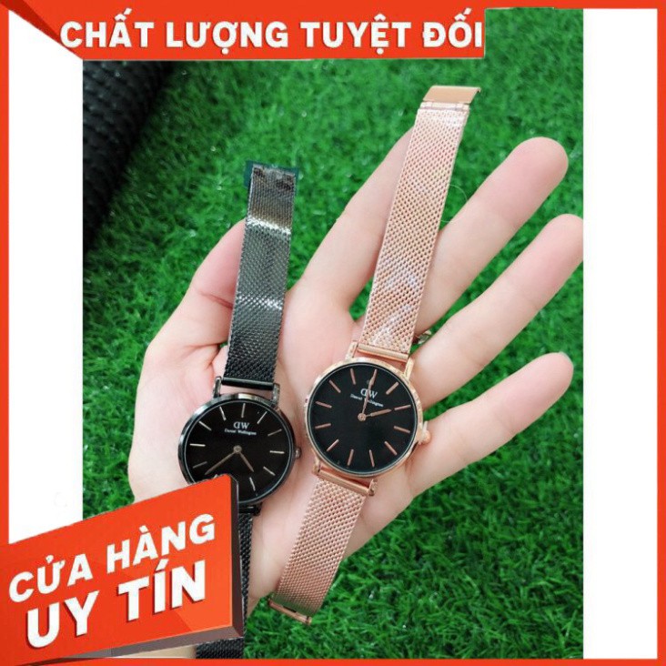 (Thẻ bảo hành 12 tháng) Đồng hồ cặp đôi DW dây lưới thép trẻ trung sang trọng thiết kế nhỏ gọn đường nết tinh sảo thương | BigBuy360 - bigbuy360.vn