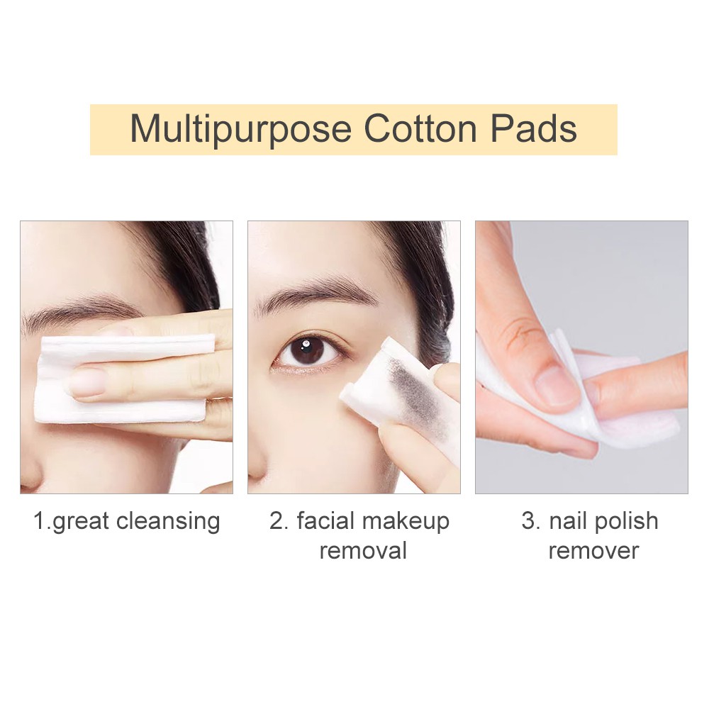 Bông tẩy trang Dụng cụ trang điểm Tẩy trang Miniso Cotton Pads Collection Một loạt các phong cách