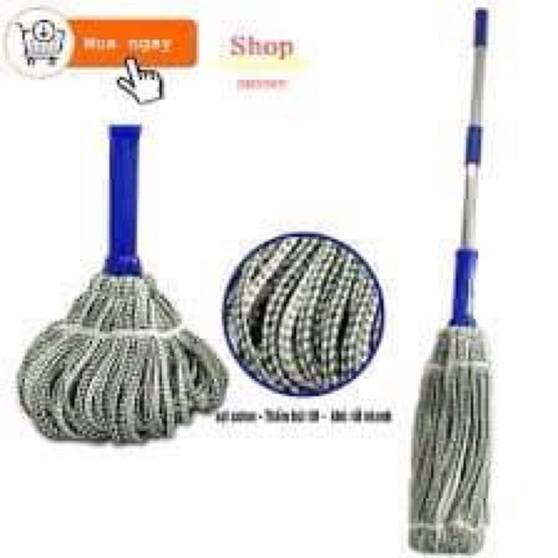 Cây lau nhà công nghiệp, cây lau nhà vắt tay có trợ lực