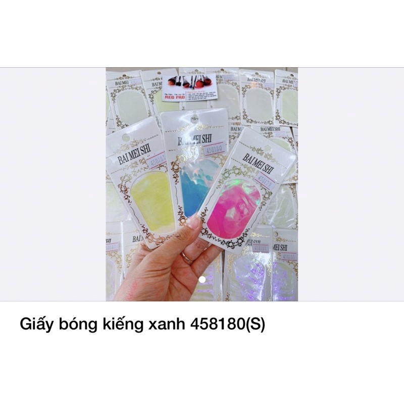 Giấy bóng kiếng ( rẻ ) trang trí móng tay chân