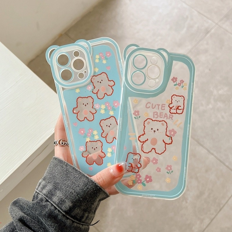 Ốp Điện Thoại Chống Rơi Họa Tiết Hoạt Hình Đơn Giản Cho Iphone 13 12 11 Pro MAX X XS MAX XR 6 7 8 Plus