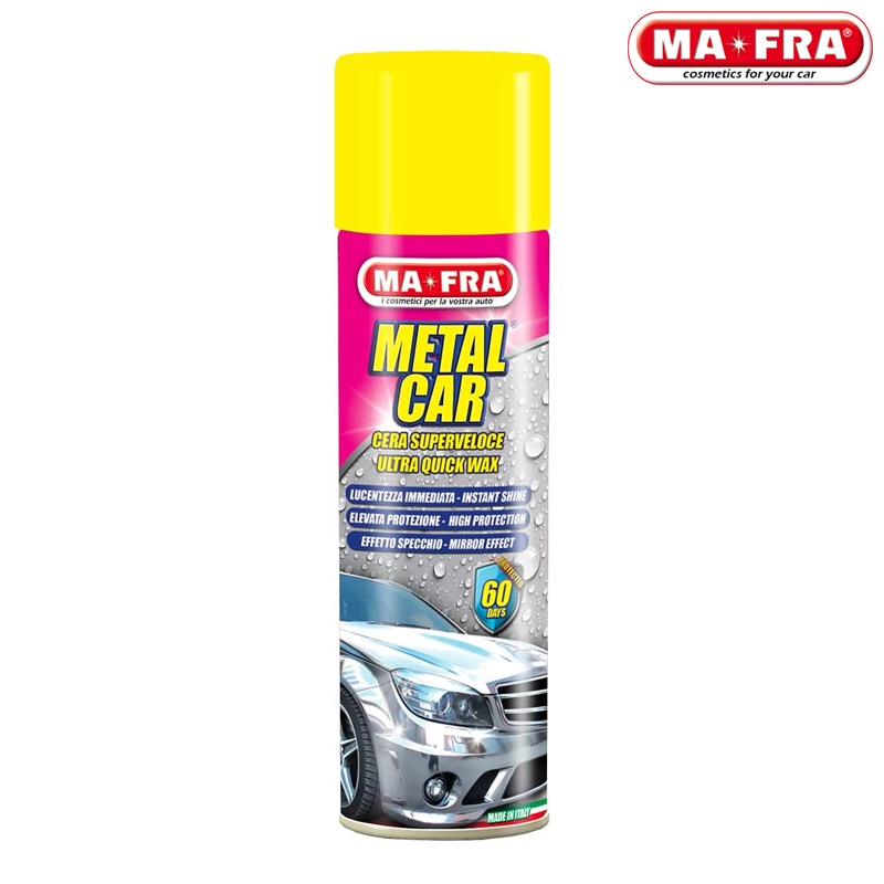 Dung dịch wax bóng bề mặt dạng xịt Mafra Metal Car - 500ml
