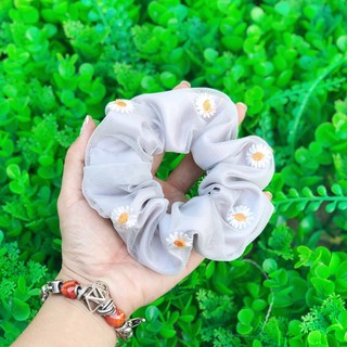 Cột tóc SCRUNCHIES cúc thêu 1-2 lớp