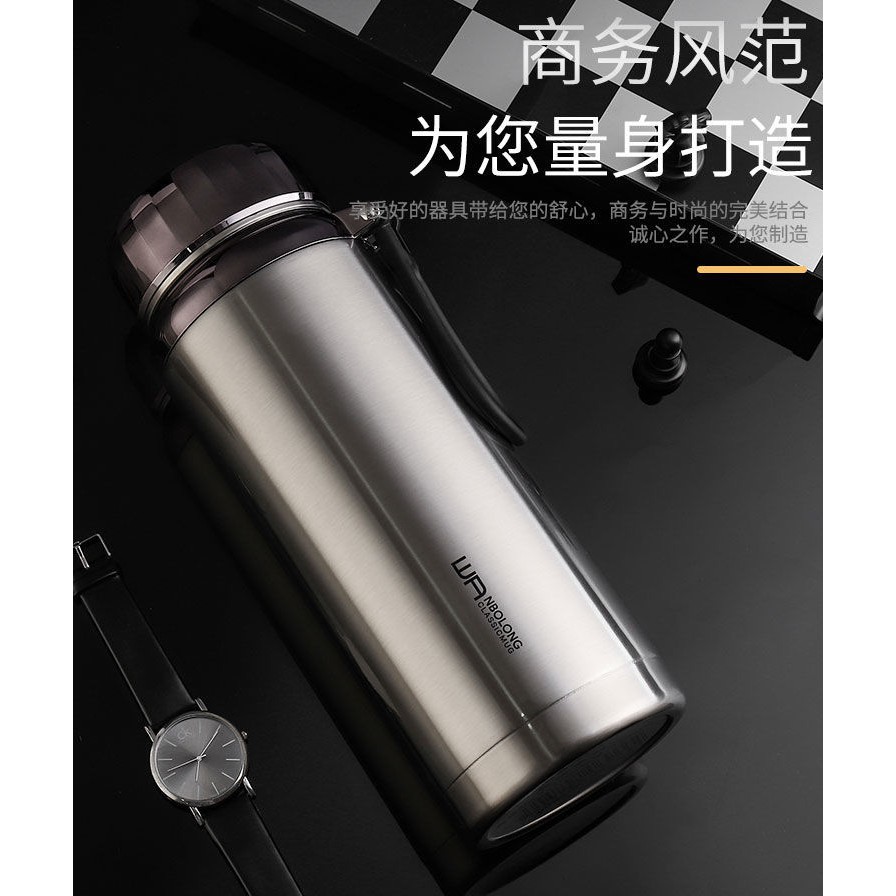 Bình nước giữ nhiệt BAOL kim cương dung tích 1000ml 1200ml 1500ml giữ lạnh hơn 12h Thép Không Rỉ SUS 304