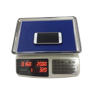 Cân Điện Tử,Chống Nước,Tính Tiền,Sức Khỏe,Bán Hàng Siêu Thị,Hải Sản BAWANG-Max30kg INOX,shop-Goldsun.20018