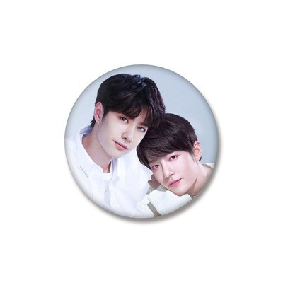 Huy hiệu cài áo IN HÌNH Bác Quân Nhất Tiêu Tiêu Chiến Vương Nhất Bác dễ thương xinh xắn idol thần tượng cpop