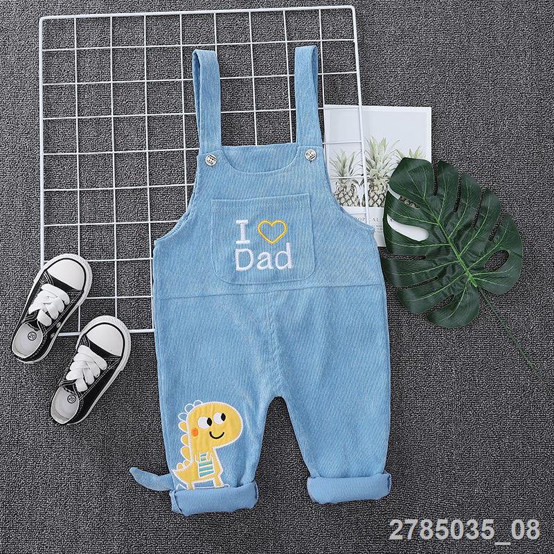 💕Hld KIDS✨๑♀Quần yếm Denim mỏng thời trang mùa thu cho bé trai