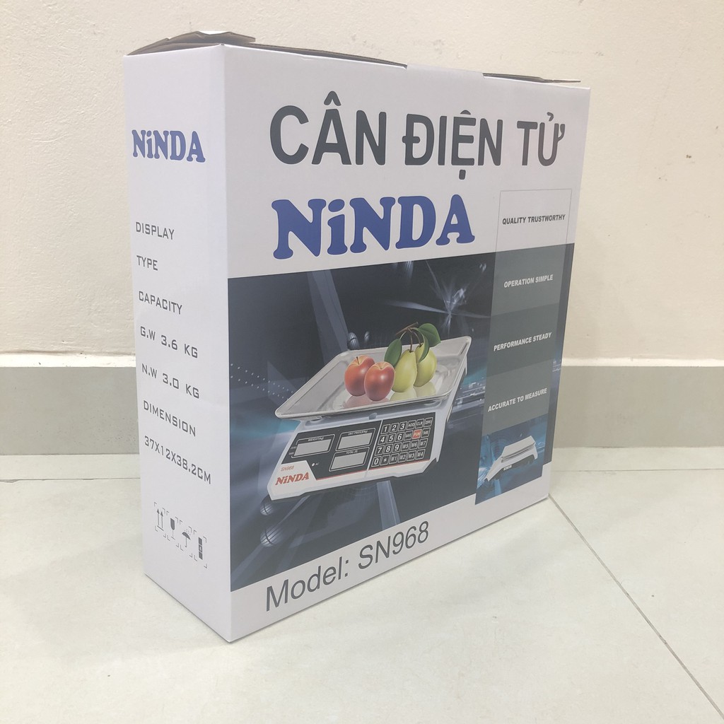 Cân điện tử NiNDA SN968 cân tối đa 30kg- Hàng Chính Hãng