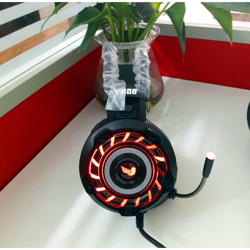 Mua tai nghe, tai nghe chơi game loại nào tốt- Tai nghe cao cấp FH08 LED 7.1, Chất lượng âm thanh sống động, Giá hấp dẫn