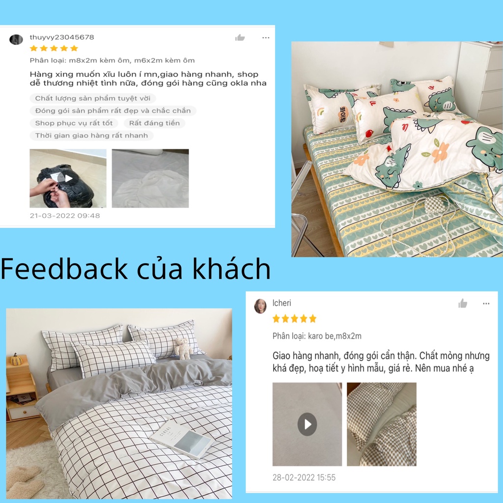 Bộ Chăn Ga Gối Coton 3D hàng nhập khẩu Emly Bedding.( Ảnh thật ) | BigBuy360 - bigbuy360.vn