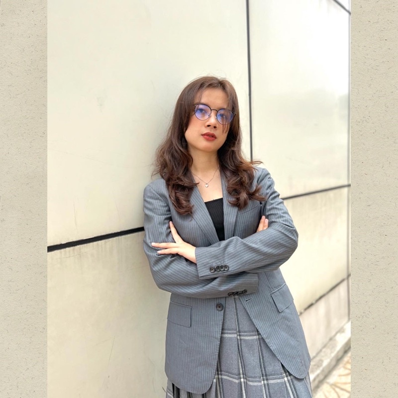 Áo blazer secondhand phom menswear cá tính