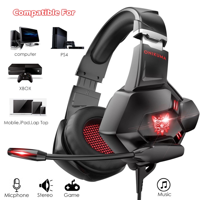 Tai Nghe Chơi Game Onikuma K11 Chống Ồn Kèm Mic Cho Ps4 Xbox