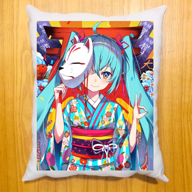 Gối miku dài 40x50cm ruột bông hàn quốc