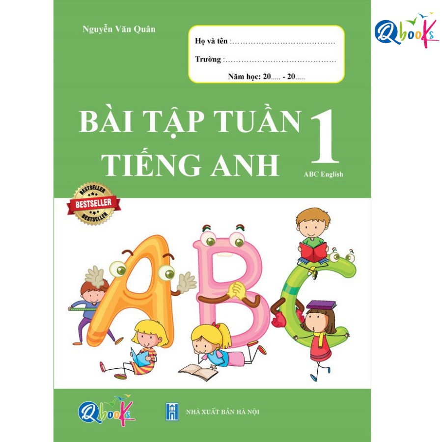 Sách - Bài Tập Tuần Tiếng Anh 1 - Chương trình mới (1 cuốn)