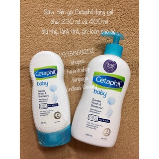Sữa tắm gội cho bé Cetaphil Baby 230m và 400ml