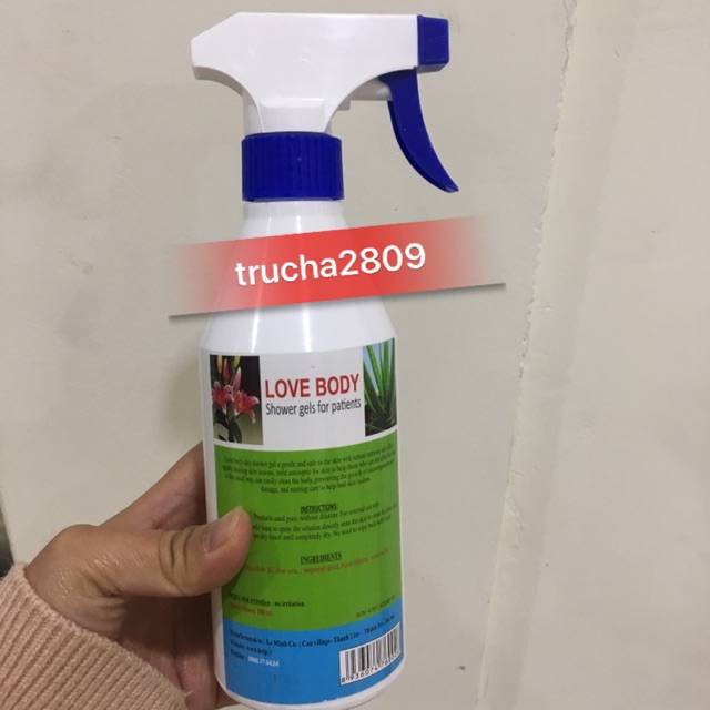 Dung dịch gel tắm khô love body shower gel