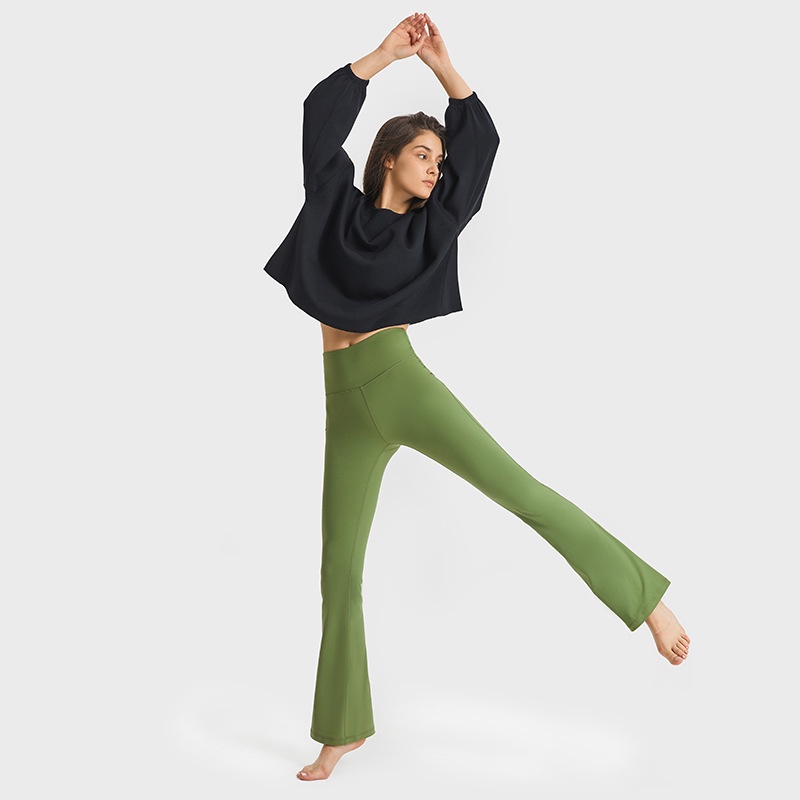 Quần tập thể thao Lululemon Super-High Groove Flared Pant - Quần tập Yoga ống loe Lulu không logo