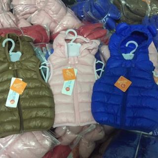 Áo khoác gile tai gấu
