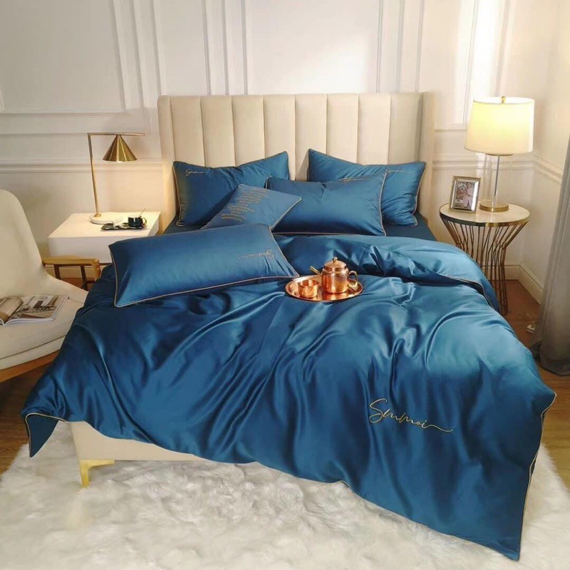 BỘ CHĂN GA GỐI LỤA SUMOI 60s TRƠN CAO CẤP | BigBuy360 - bigbuy360.vn