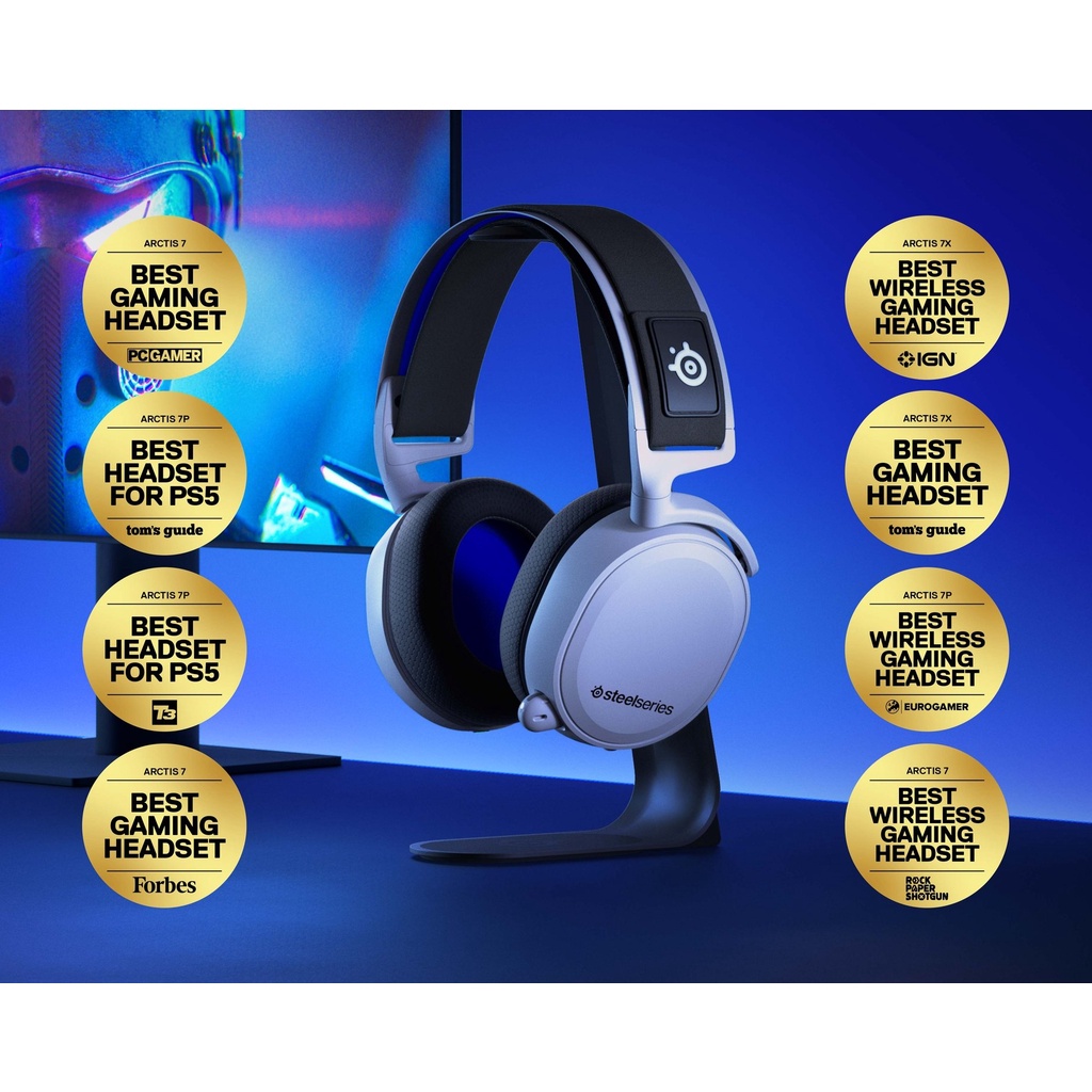 Tai Nghe Không Dây SteelSeries ARCTIS 7P+ Wireless best for PS5 -Chính hãng- Bảo hành 12 tháng - Mới 100%