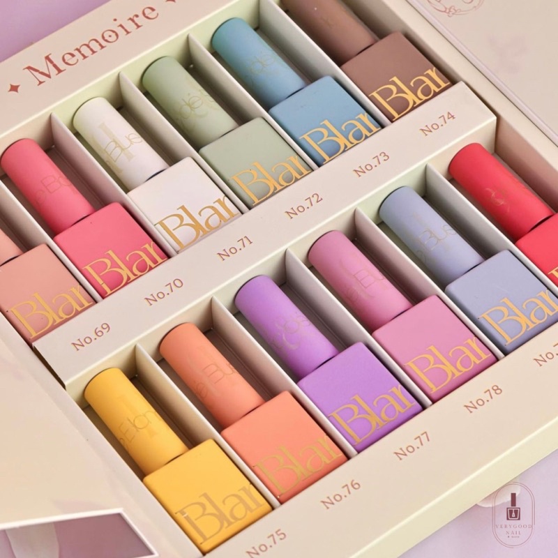 Blanc de blue nail - Sơn gel tách lẻ 1 chai - set mùa xuân MEMOIRE 1pc