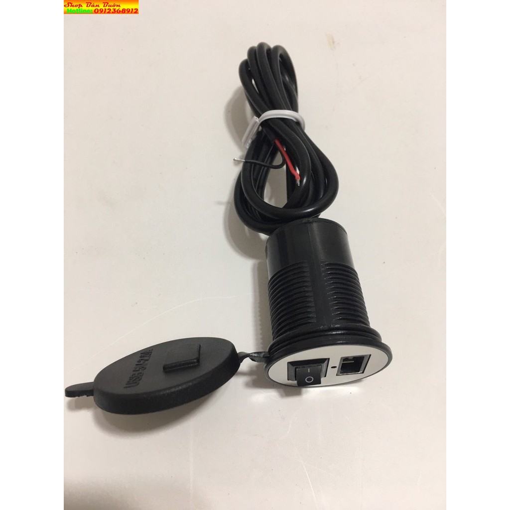 SẠC ĐIỆN THOẠI CHO XE MÁY –XE ĐIỆN SIÊU KHỎE-CỔNG USB
