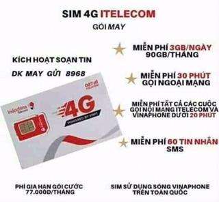 Sim Data miễn phí 90gb
