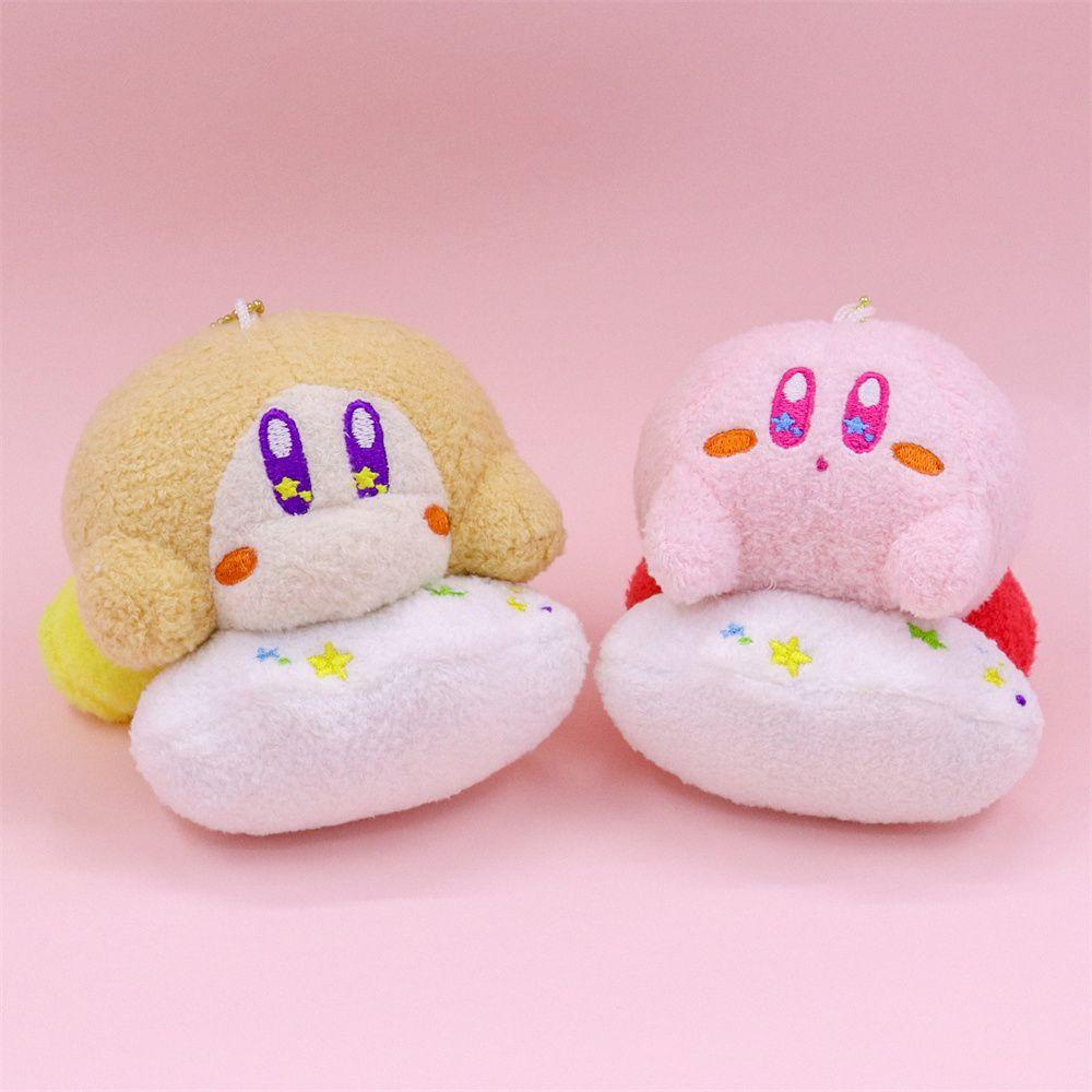 NICKOLAS Móc Khóa Nhồi Bông Hình Nhân Vật Hoạt Hình Kirby Dễ Thương