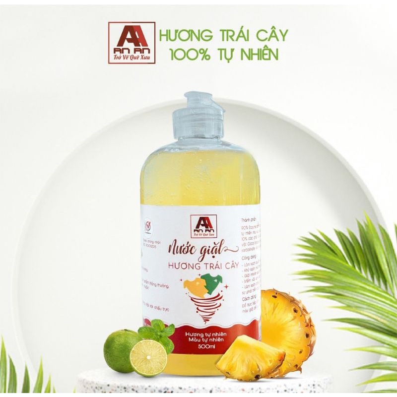 Nước giặt Organic hương trái cây, thảo mộc An An 500ml