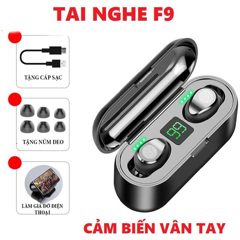 Tai nghe bluetooth F9 âm thanh hifi có đế sạc，sạc dự phòng，thiết kế nhỏ gọn tai nghe mini thời trang