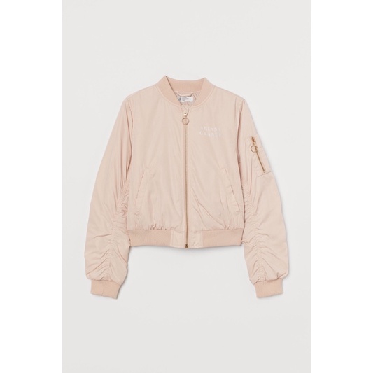 Áo Bomber Bé Gái ArianaGrande Be Nude HaM