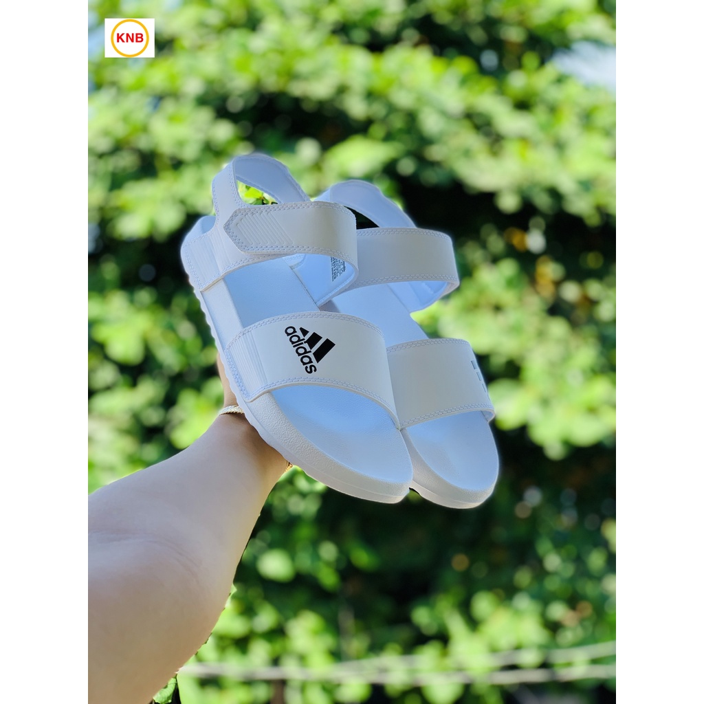 Giày Sandal -FREESHIP- Dép Sandal nam nữ , Quai hậu bền đẹp đế bằng siêu nhẹ, DAS màu trắng