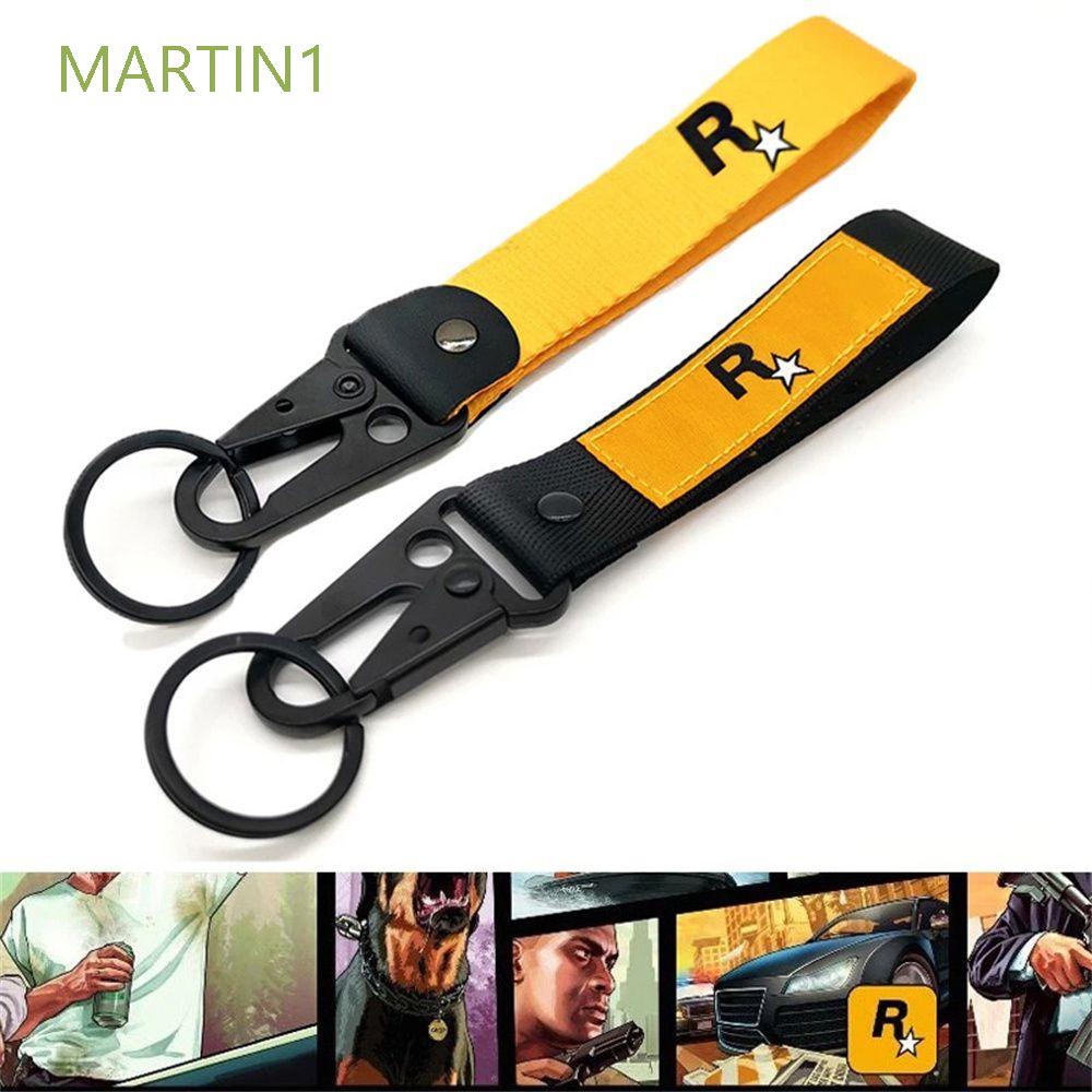 Móc khóa hình logo game GTA GTA 5 màu vàng 1 cho trang trí xe hơi