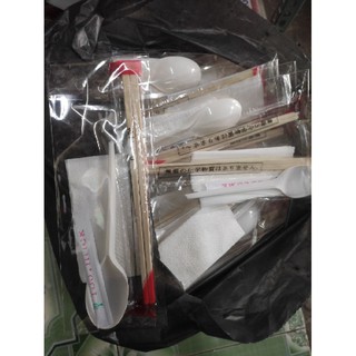Combo 4 trong 1 Tăm-Đũa-Thìa-Giấy (100bộ)