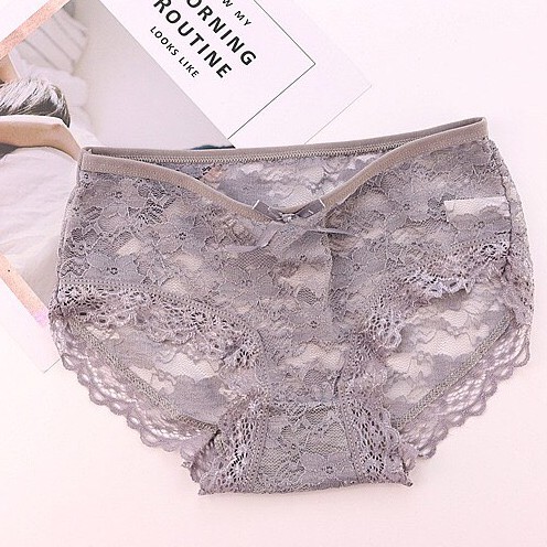 Quần lót nữ sexy vải ren thoáng mát hoa đính nơ - 3808 | BigBuy360 - bigbuy360.vn