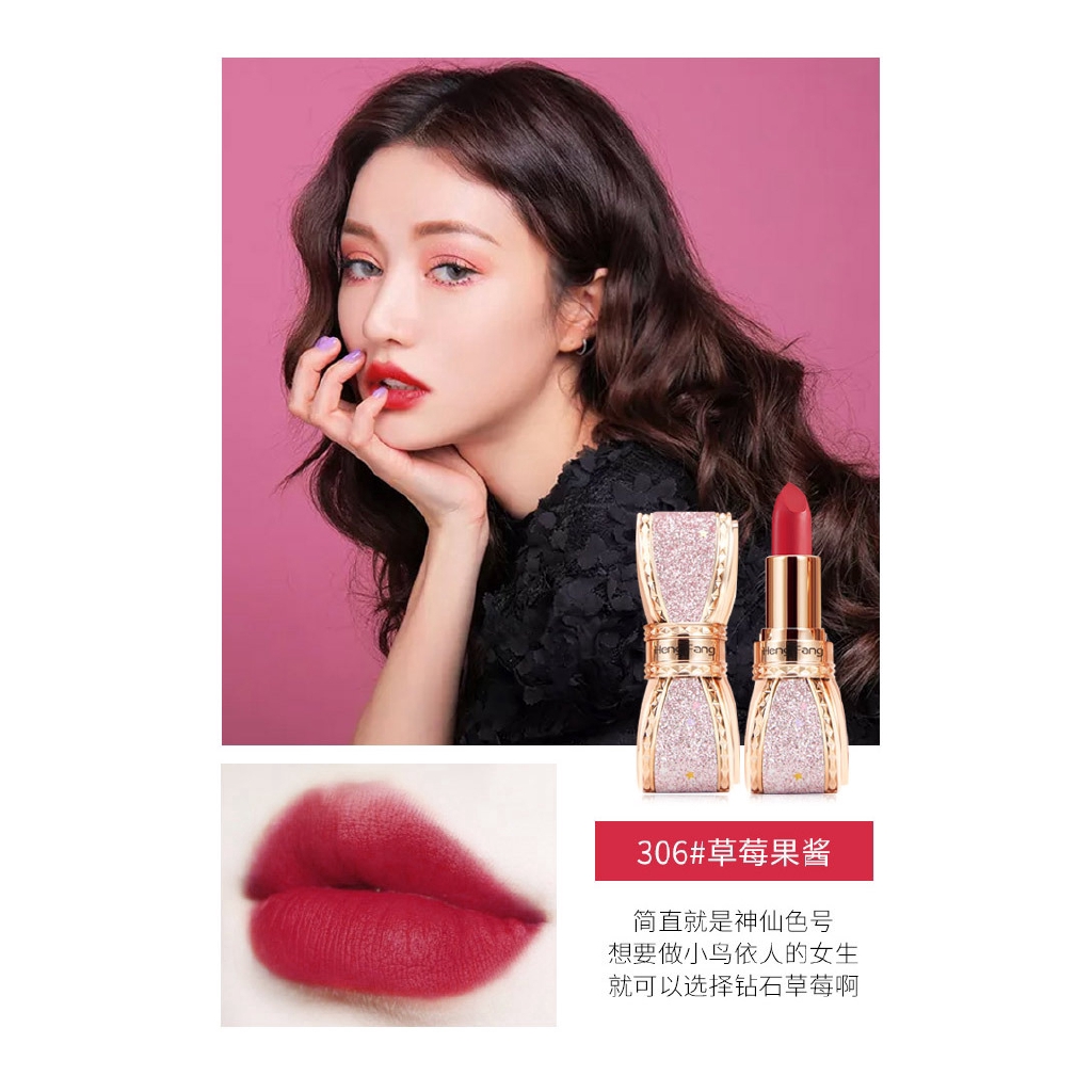 Son Môi Trang Điểm Dazzle Me Màu Lì Thiết Kế Vỏ Hình Nơ Khối Lượng Tịnh 3.5g | BigBuy360 - bigbuy360.vn