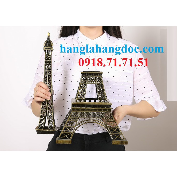 Mô hình tháp Eiffel 61cm siêu khủng bằng kim loại, trang trí cực ấn tượng