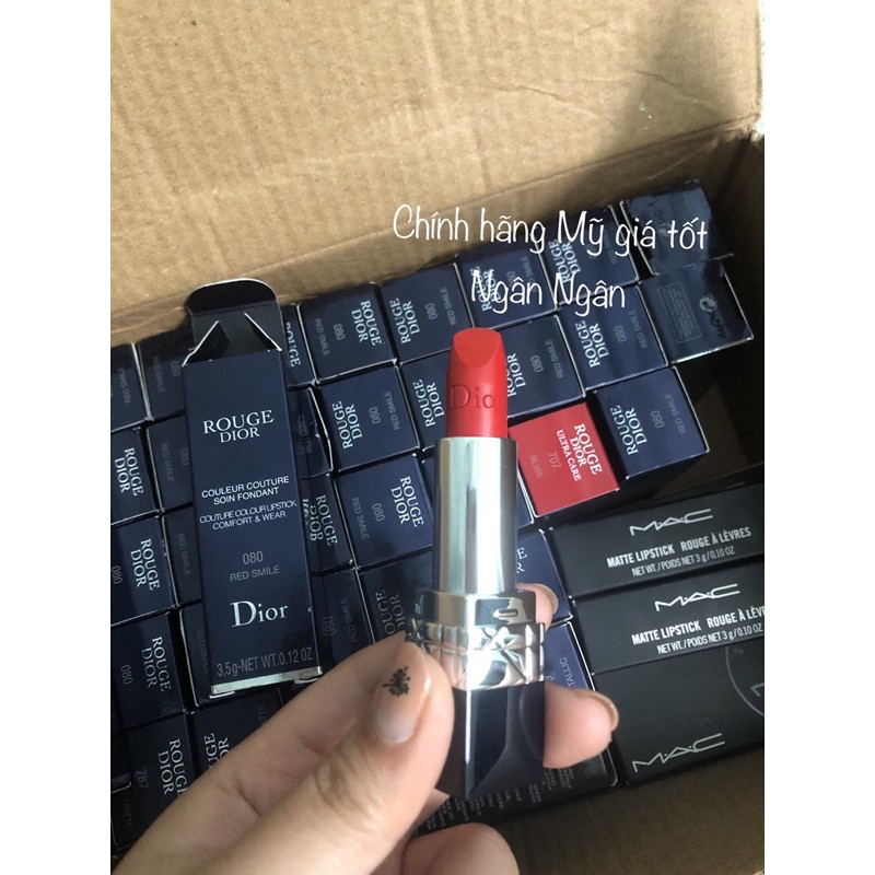 [Sẵn] Son Dior chính hãng có bill 080 red smile