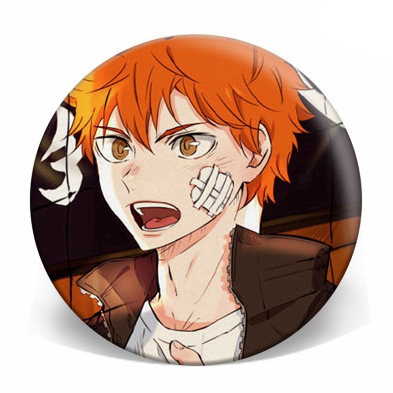 (m02) Huy hiệu cài áo IN HÌNH Haikyuu!! Vua bóng chuyền anime chibi dễ thương tiện lợi