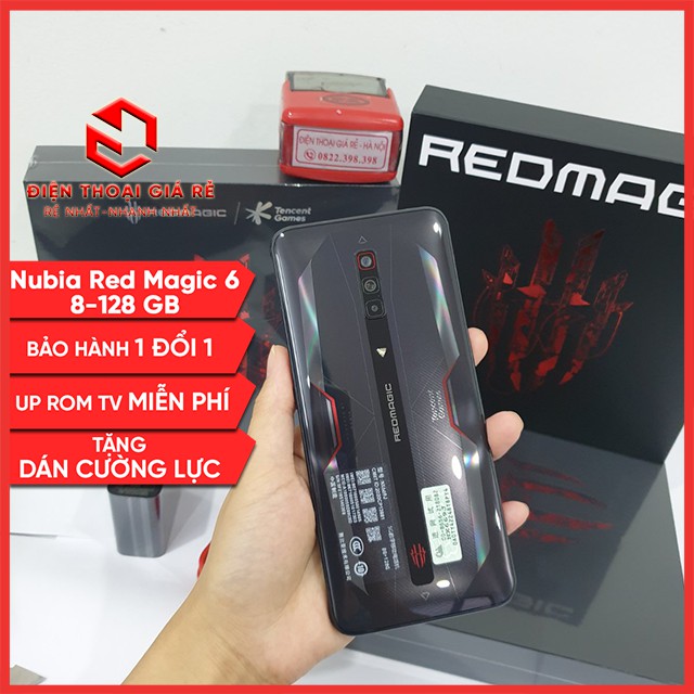 Điện Thoại ZTE Nubia Red Magic 6 - RAM 8-128GB [Giá rẻ Hà Nội, BH 3 tháng1 đổi 1 - Tặng dán màn]