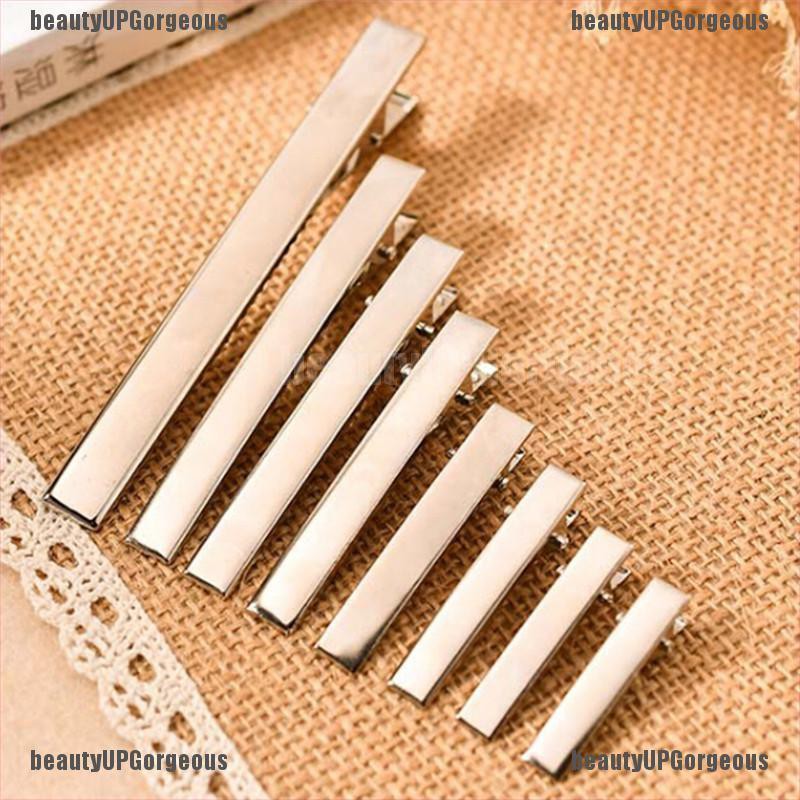 Set 20 kẹp tóc kim loại màu bạc DIY hàng mới