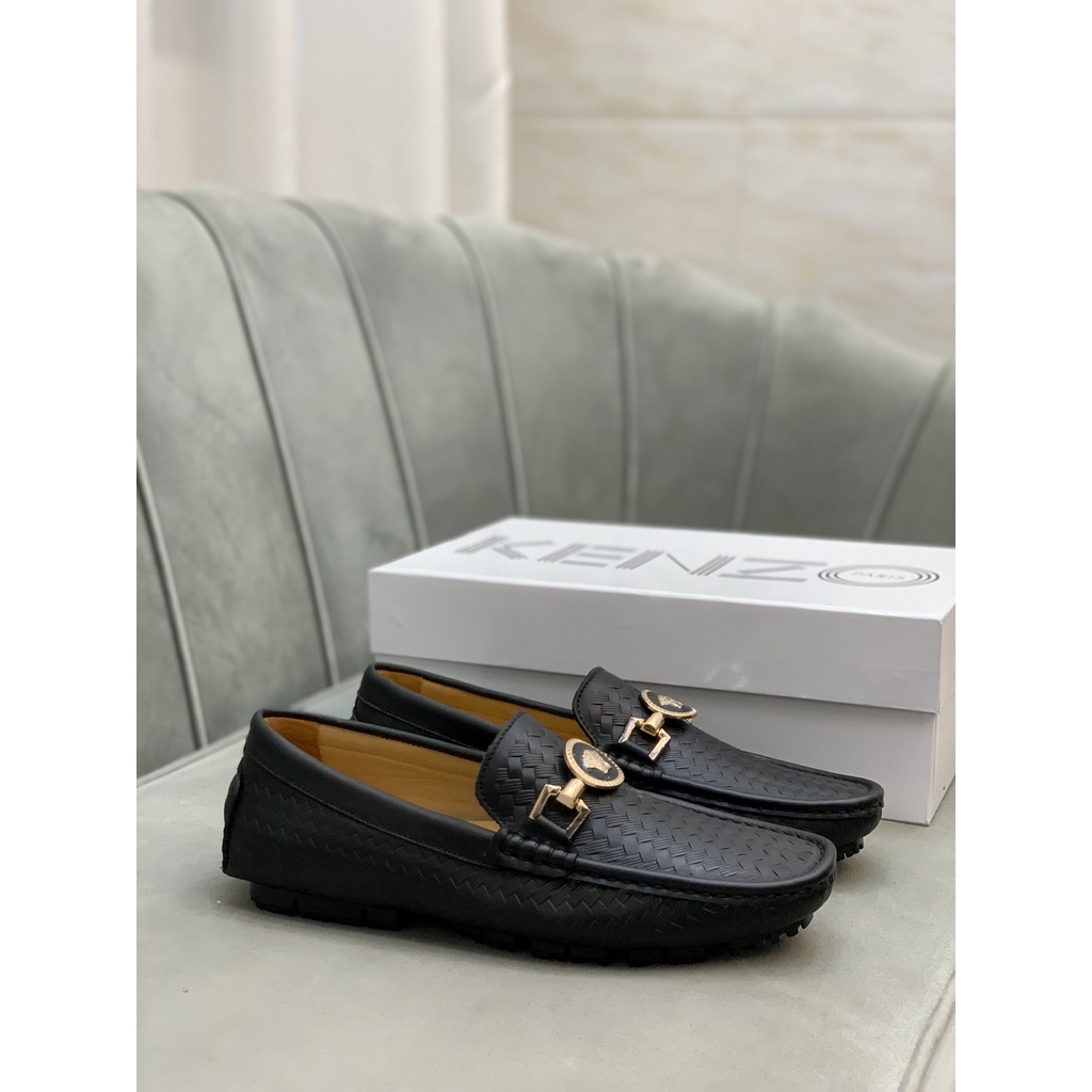 Giày lười nam cao cấp da thật VERSACE thiết kế sang trọng mang hơi hướng cổ điển đem đến sự thời thượng